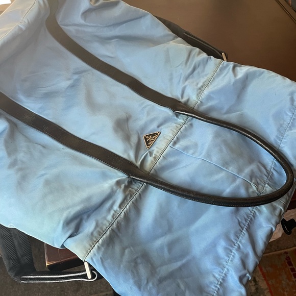 Nylon Prada Borsa 2way Tessuto Azzurro bag - Picture 5 of 13